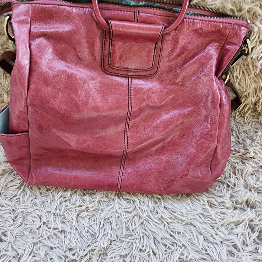 HOBO Pink Leather Tote Bag